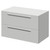 Napoli 460 Gloss Grey Pearl 800mm Wall Mounted 2 Drawer Vanity Unit for Countertop Basins Right Hand View thumbnail