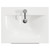 Napoli 460 Gloss Grey Pearl 600mm Wall Mounted 2 Drawer Vanity Unit with Glide Basin Top View