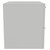 Napoli 460 Gloss Grey Pearl 600mm Wall Mounted 2 Drawer Vanity Unit for Countertop Basins Side View thumbnail