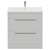 Napoli 460 Gloss Grey Pearl 800mm 2 Drawer Vanity Unit with Glide Basin Front View