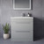 Napoli 460 Gloss Grey Pearl 800mm 2 Drawer Vanity Unit with Glide Basin Lifestyle Image thumbnail
