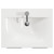 Napoli 460 Gloss Grey Pearl 600mm 2 Door Vanity Unit with Glide Basin Top View thumbnail