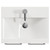 Napoli 390 Gloss Grey Pearl 500mm 2 Door Vanity Unit with Glide Basin Top View