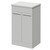 Napoli 390 Gloss Grey Pearl 500mm 2 Door Vanity Unit for Countertop Basins Right Hand View thumbnail
