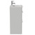 Napoli 390 Gloss Grey Pearl 500mm 2 Drawer Vanity Unit with Glide Basin Side View
