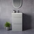 Napoli 390 Gloss Grey Pearl 500mm 2 Drawer Vanity Unit with Glide Basin Lifestyle Image thumbnail