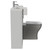 Napoli 250 Gloss Grey Pearl 1000mm 2 Door Vanity Unit Toilet Suite with Left Hand Square Rico Semi Recessed Basin Side View thumbnail
