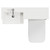 Napoli 250 Gloss Grey Pearl 1000mm 2 Door Vanity Unit Toilet Suite with Left Hand Square Rico Semi Recessed Basin Top View thumbnail