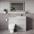 Napoli 390 Gloss Grey Pearl 1100mm 2 Drawer Vanity Unit Toilet Suite with Glide Basin Lifestyle Image thumbnail
