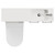Napoli 250 Gloss Grey Pearl 1000mm 2 Door Vanity Unit Toilet Suite with Round Silvo Basin Top View thumbnail