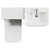 Napoli 390 Gloss Grey Pearl 1000mm 2 Drawer Vanity Unit Toilet Suite with Glide Basin Top View thumbnail