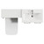 Napoli 390 Cento Gloss Grey Pearl 1200mm 2 Door Vanity Unit Toilet Suite with Glide Basin Top View thumbnail