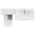 Napoli 460 Cento Gloss Grey Pearl 1400mm 2 Drawer Vanity Unit Toilet Suite with Glide Basin Top View thumbnail