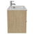 Napoli 390 Light Oak 800mm Wall Mounted 2 Drawer Vanity Unit with Angel Basin Side View