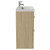Napoli 390 Light Oak 800mm 2 Drawer Vanity Unit with Rimini Basin Side View