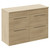 Napoli 460 Light Oak 1200mm 4 Drawer Vanity Unit for Countertop Basins Left Hand View