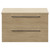 Napoli 390 Light Oak 800mm Wall Mounted 2 Drawer Vanity Unit for Countertop Basins Front View