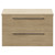 Napoli 390 Light Oak 800mm Wall Mounted 2 Drawer Vanity Unit for Countertop Basins Front View thumbnail