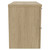 Napoli 390 Light Oak 800mm Wall Mounted 2 Drawer Vanity Unit for Countertop Basins Side View thumbnail