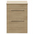 Napoli 390 Light Oak 600mm 2 Drawer Vanity Unit for Countertop Basins Front View thumbnail