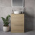Napoli 390 Light Oak 600mm 2 Drawer Vanity Unit for Countertop Basins Lifestyle Image thumbnail