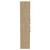 Napoli Light Oak 350mm x 1600mm Wall Mounted Storage Unit Side View thumbnail