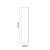 Napoli Light Oak 350mm x 1600mm Wall Mounted Storage Unit Side on Dimensions thumbnail