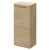 Napoli Light Oak 350mm Wall Mounted Single Door Side Cabinet Right Hand View thumbnail
