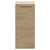 Napoli Light Oak 350mm Wall Mounted Single Door Side Cabinet Front View