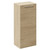 Napoli Light Oak 350mm Wall Mounted Single Door Side Cabinet Left Hand View thumbnail