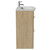Napoli 390 Light Oak 800mm 2 Drawer Vanity Unit with Arc Basin Side View