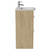 Napoli 390 Light Oak 500mm 2 Drawer Vanity Unit with Arc Basin Side View