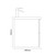 Napoli 460 Light Oak 800mm Wall Mounted 2 Drawer Vanity Unit with Glide Basin Side on Dimensions thumbnail