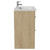Napoli 460 Light Oak 800mm 2 Drawer Vanity Unit with Glide Basin Side View thumbnail