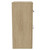 Napoli 390 Light Oak 500mm 2 Drawer Vanity Unit for Countertop Basins Side View