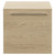 Napoli 390 Light Oak 500mm Wall Mounted Single Drawer Vanity Unit for Countertop Basins Front View