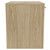 Napoli 390 Light Oak 500mm Wall Mounted Single Drawer Vanity Unit for Countertop Basins Side View thumbnail