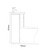 Napoli 390 Light Oak 1300mm 2 Drawer Vanity Unit Toilet Suite with Glide Basin Side on Dimensions thumbnail