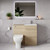 Napoli 390 Light Oak 1000mm 2 Drawer Vanity Unit Toilet Suite with Glide Basin Lifestyle Image thumbnail