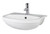Nuie Harmony 500mm Semi Recessed Basin with 1 Tap Hole - NCH305A Right Hand View