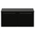 Napoli 390 Matt Black 1000mm Wall Mounted 2 Drawer Vanity Unit for Countertop Basins Front View