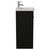 Napoli 390 Matt Black 400mm Single Door Vanity Unit with Glide Basin Side View