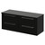 Napoli 460 Matt Black 1200mm Wall Mounted 4 Drawer Vanity Unit for Countertop Basins Right Hand View thumbnail