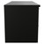 Napoli 460 Matt Black 1200mm Wall Mounted 4 Drawer Vanity Unit for Countertop Basins Side View