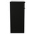 Napoli 390 Matt Black 600mm 2 Door Vanity Unit for Countertop Basins Side View thumbnail