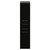 Napoli Matt Black 350mm x 1600mm Wall Mounted Storage Unit Front View
