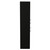 Napoli Matt Black 350mm x 1600mm Wall Mounted Storage Unit Side View thumbnail