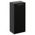 Napoli Matt Black 350mm Wall Mounted Single Door Side Cabinet Left Hand View thumbnail