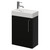 Napoli Cube Matt Black 400mm Wall Mounted Single Door Vanity Unit with Align Basin Right Hand View
