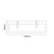 Napoli 390 Matt Black 1200mm Wall Mounted 4 Drawer Vanity Unit with Double Glide Basins Top Down Dimensions thumbnail